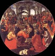 Domenico Ghirlandaio The adoration of the Konige Spain oil painting artist